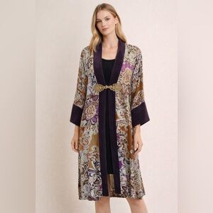 Soft Surroundings Silk Topper / Kimono – Medium Tall